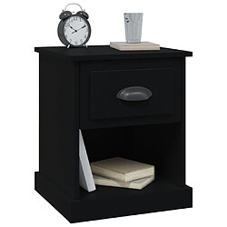 Acheter Maison Chic Table de chevet - Table de Nuit noir 39x39x47,5 cm bois d’ingénierie