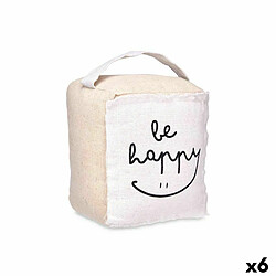 Gift Decor Support de porte Be Happy Seau 16 x 19 x 14,5 cm (6 Unités)