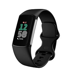 Fitbit Charge 6 Noir (Obsidian Black) et corps en aluminium noir