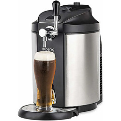 Koenig machine distributeur de bière tireuse de 5L avec Refroidissement intégré 2 à 12 °C 65W gris noir