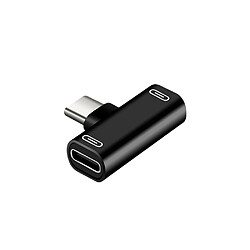 Eko Adaptateur Splitter Double USB Type-C vers USB Type-C Noir 