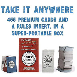 Universal Not Parent Approved: A Fun Card Game For Kids, Tweens, Teens, Families And Mischief Makers - The Original, Hilarious Family Party Game(Rouge) pas cher