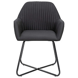 Avis Maison Chic Lot de 2 Chaises à manger,Chaise pour cuisine,Solide Structure noir tissu -MN65515