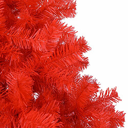 vidaXL Sapin de Noël artificiel avec support rouge 150 cm PVC