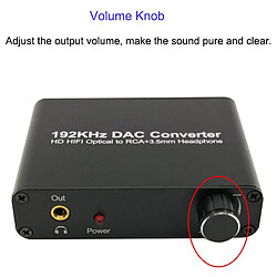 Acheter Universal DAC 192 kHz Convertisseur analogique numérique HiFi de 5,1 ch Optique Optique Coaxial à RCA avec cric de 3,5 mm Support AC3 DTS |