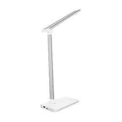 Universal Lampe de bureau à LED pliable avec port de charge USB - blanc (blanc)