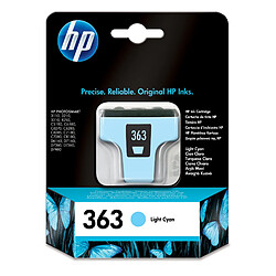 HP Cartucho de tinta cian 363 con tinta Vivera cartouche d'encre 1 pièce(s) Original Rendement standard Cyan clair