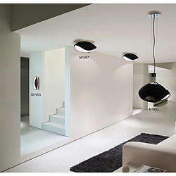 Acheter Luminaire Center Applique murale Pasion 2 Ampoules E27, noir brillant/arylique blanc/chrome poli