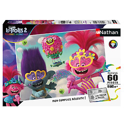 Nathan Puzzle 60 pièces : Trolls 2 : Poppy et Branche 