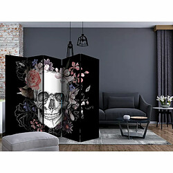 Paris Prix Paravent 5 Volets Skull & Flowers 172x225cm