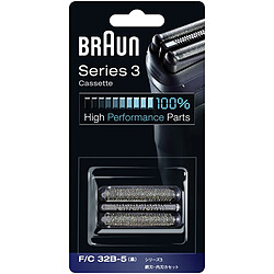 Cassette pour rasoir série 3 bleu - 32b - BRAUN CASSETTE NOIR 32B GRILLE RASOIR pour PIECES SOINS CORPORELS PETIT ELECTROMENAGER BRAUN - 81296663