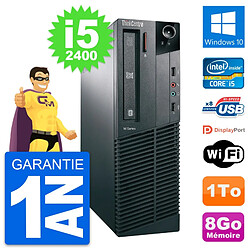 PC Lenovo ThinkCentre M82 SFF Intel i5-2400 RAM 8Go Disque 1To Windows 10 Wifi · Occasion 