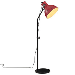 vidaXL Lampadaire 25 W rouge délavé 30x30x90-150 cm E27 