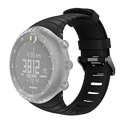 Wewoo Bracelet pour montre connectée Smartwatch avec en silicone Suunto Core noir 