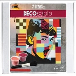 Graines Creatives kit deco sable audrey pop art