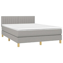 Acheter Sommier à lattes,Cadre à lattes de lit et matelas et LED pour Adulte Gris clair 140x200 cm -MN15937