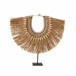 Paris Prix Statue Déco en Bois Collier Dora 35cm Naturel 