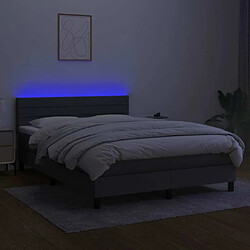 Acheter Sommier à lattes,Cadre à lattes de lit et matelas et LED pour Adulte Gris foncé 140x200 cm -MN44671