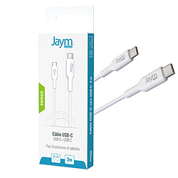 Acheter Jaym Câble de Charge et Synchronisation de donnée USB-C Vers USB-C PD 3.0 3A 2M Blanc