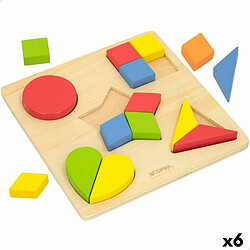 Puzzle enfant en bois Woomax Formes + 12 Mois 16 Pièces (6 Unités)