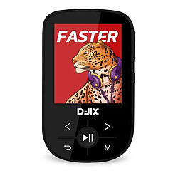 D-Jix Baladeur MP4 Bluetooth Djix C100 avec clip sport 360° Noir