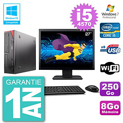 PC Fujitsu Esprimo E520 Ecran 27" i5-4570 RAM 8Go 250Go Graveur DVD Wifi W7 · Occasion 