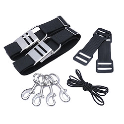 Plongée sous-marine Réservoir Cylindre Sangle Poids Ceinture BCD Réservoir Bande Ceinture avec ss Boucle À Came et Nylon Corde