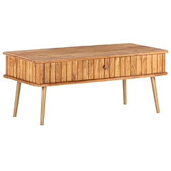 vidaXL Table basse 100x50x40 cm Bois d'acacia massif