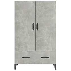 Acheter vidaXL Buffet haut Gris béton 70x31x115 cm Bois d'ingénierie