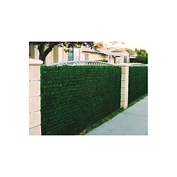 Jet7Garden Haie artificielle 140 brins vert thuya en rouleau 1 x 3 m (Lot de 10).