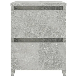 Acheter Maison Chic Table de chevet,Table de nuit,Table d'appoint pour salon Gris béton 30 x 30 x 40 cm Aggloméré -MN11044