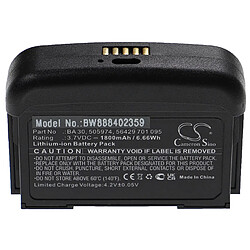 vhbw Batterie remplacement pour Sennheiser 56429 701 095, BA 30, 505974 pour système de radio numérique, émetteur (1800mAh, 3,7V, Li-ion) 