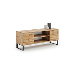 HT MEUBLES Meuble TV style industriel FLINT TV