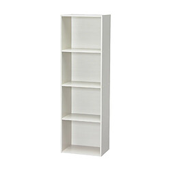 Iris Ohyama, Étagère en bois, Modulable,Bureau, Salon, Chambre - CX-4FN, L 42 x P 29,7 x H 136,6 cm, Chêne Blanc 