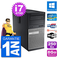 PC Tour Dell 9020 Intel Core i7-4790 RAM 8Go Disque Dur 250Go Windows 10 Wifi · Occasion 