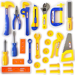 26PCS nouveaux kits d'outils de construction en plastique ensemble enfants bricolage Construction jouets éducatifs