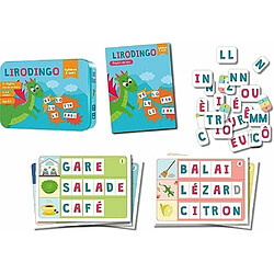 Asmodee Aritma LiroDingo Syllabes et Mots - Jeux de société - Jeux de Cartes éducatifs - Phonologie et Lettres - Maternelle GS et CP - Jeu Enfant à partir de 5 Ans - 1 à 4 Joueurs - Version FR pas cher