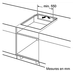 Table de cuisson à induction 60cm 3 feux 4600w - puc611aa5e - BOSCH