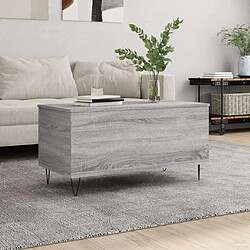 vidaXL Table basse Sonoma gris 90x44,5x45 cm Bois d'ingénierie