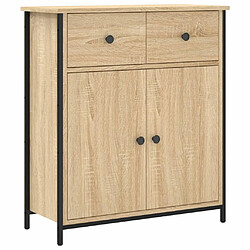 Maison Chic Buffet,Meuble de Rangement,commode pour salon,Cuisine chêne sonoma 70x30x80 cm bois d'ingénierie -MN37598