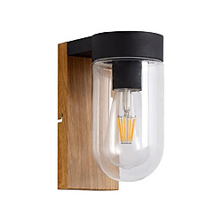 Brilliant (Lighting) Applique Extérieure CABAR - E27 - 1x40W - Coloris bois fonc et noir