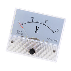 Avis 85c1 dc rectangle ampèremètre ampèremètre testeur analogique panneau voltmètre 0-30 v