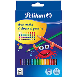 Pelikan Crayons de couleur triangulaire minces, étui en () 