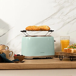 Cecotec Tostadora vertical Toast&Taste 1000 Retro Double Blue. 980 W, 2 Rebanadas