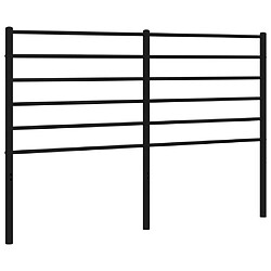 Maison Chic Tête de lit moderne pour chambre - Décoration de lit métal noir 150 cm -MN66740