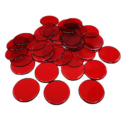 Avis 100pcs jetons de poker monnaies approvisionnement casino jeux de famille accs rouge