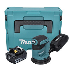 Makita DBO 180 M1J Ponceuse excentrique sans fil 18 V 125 mm + 1x batterie 4,0 Ah + Makpac - sans chargeur