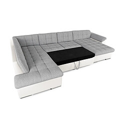 Bestmobilier Chuck - canapé panoramique XXL - convertible avec coffre - 7 places - gauche