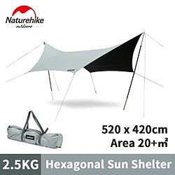 Universal Nature trek mobile client camping vinyle toit hexagonal protection solaire et anti-UV.(Vert) 