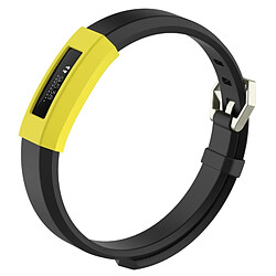 Wewoo Protection écran Dispositif portable intelligentétui de en silicone de couleur unie pour FITBIT Alta / HR Jaune 